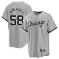 Pouc C.White Sox #58 Seranthony Dom¡§anguez Player Gray Home Game Stitched Jerseys