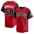 Pouc C.White Sox #58 Seranthony Dom¡§anguez Player Red City Connect Limited Home Stitched Jerseys