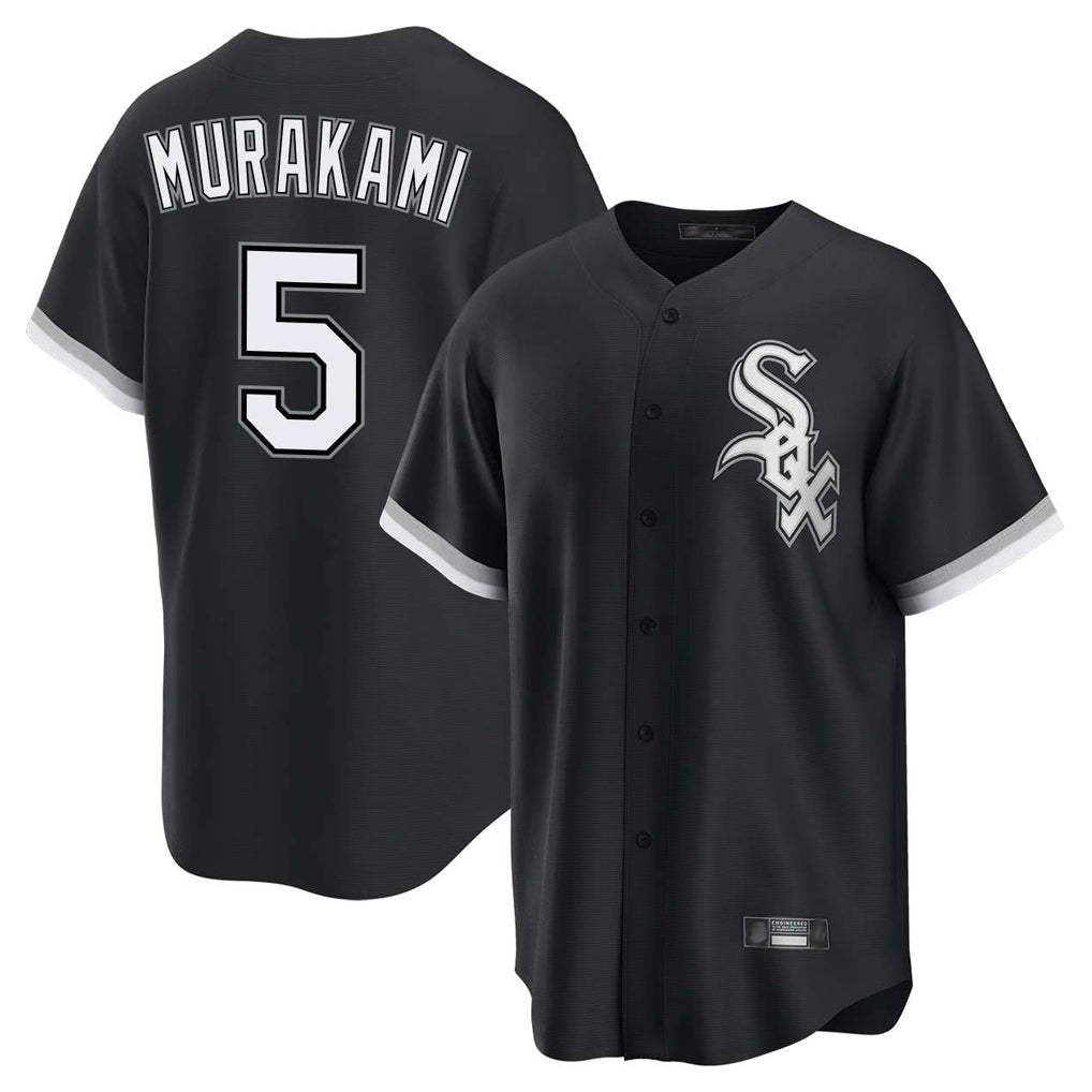 Pouc C.White Sox #5 Munetaka Murakami Player Black Home Game Stitched Jerseys