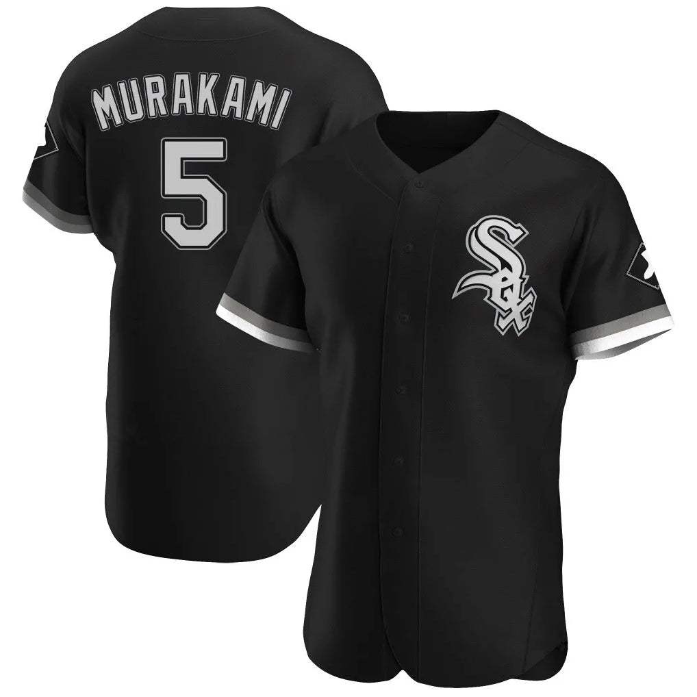 Pouc C.White Sox #5 Munetaka Murakami Player Black Limited Elite Home Stitched Jerseys