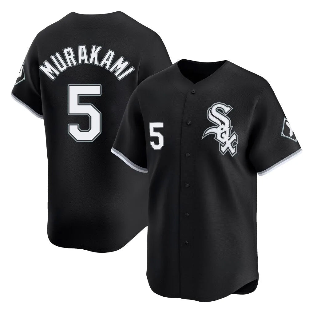 Pouc C.White Sox #5 Munetaka Murakami Player Black Limited Home Stitched Jerseys