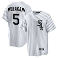 Pouc C.White Sox #5 Munetaka Murakami Player White Stripe Home Game Stitched Jerseys