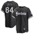 Pouc C.White Sox #64 Shane Smith Player Black City Connect Home Game Stitched Jerseys