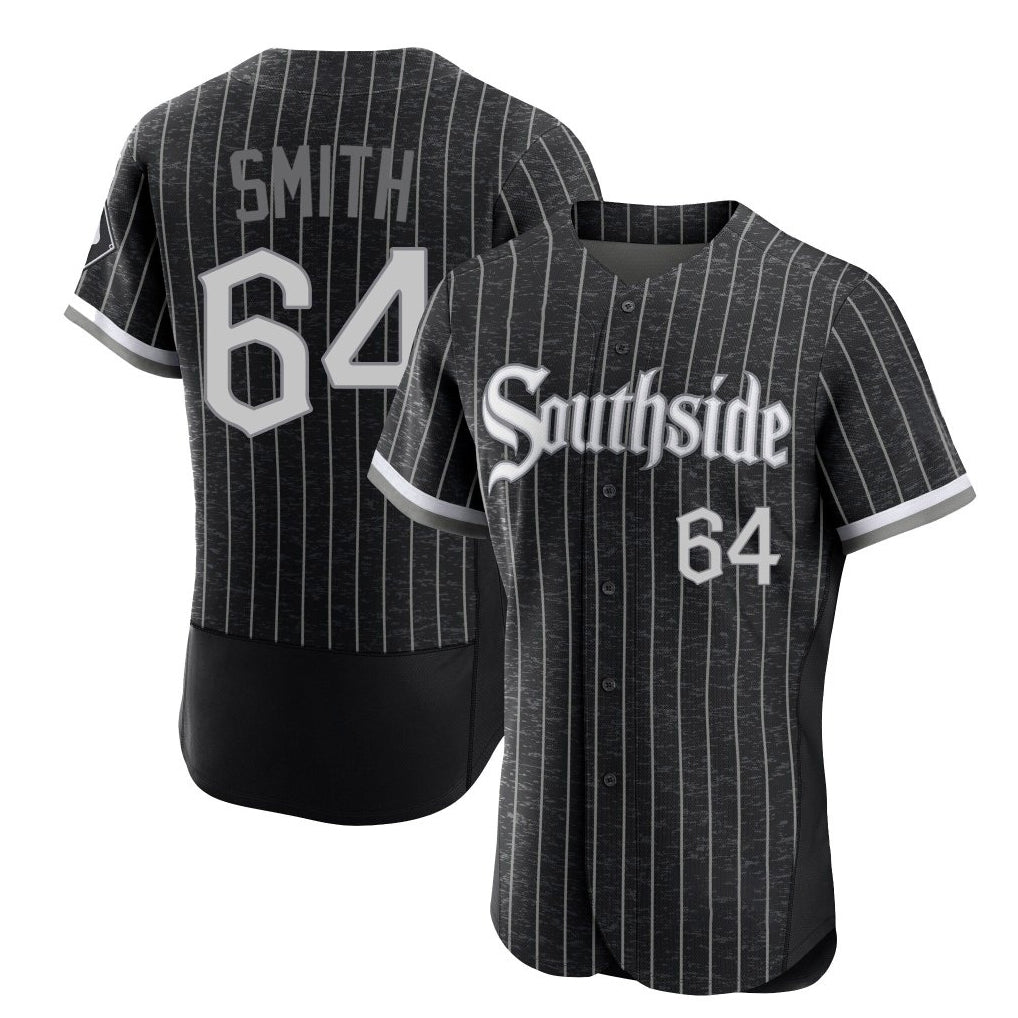 Pouc C.White Sox #64 Shane Smith Player Black City Connect Limited Elite Home Stitched Jerseys