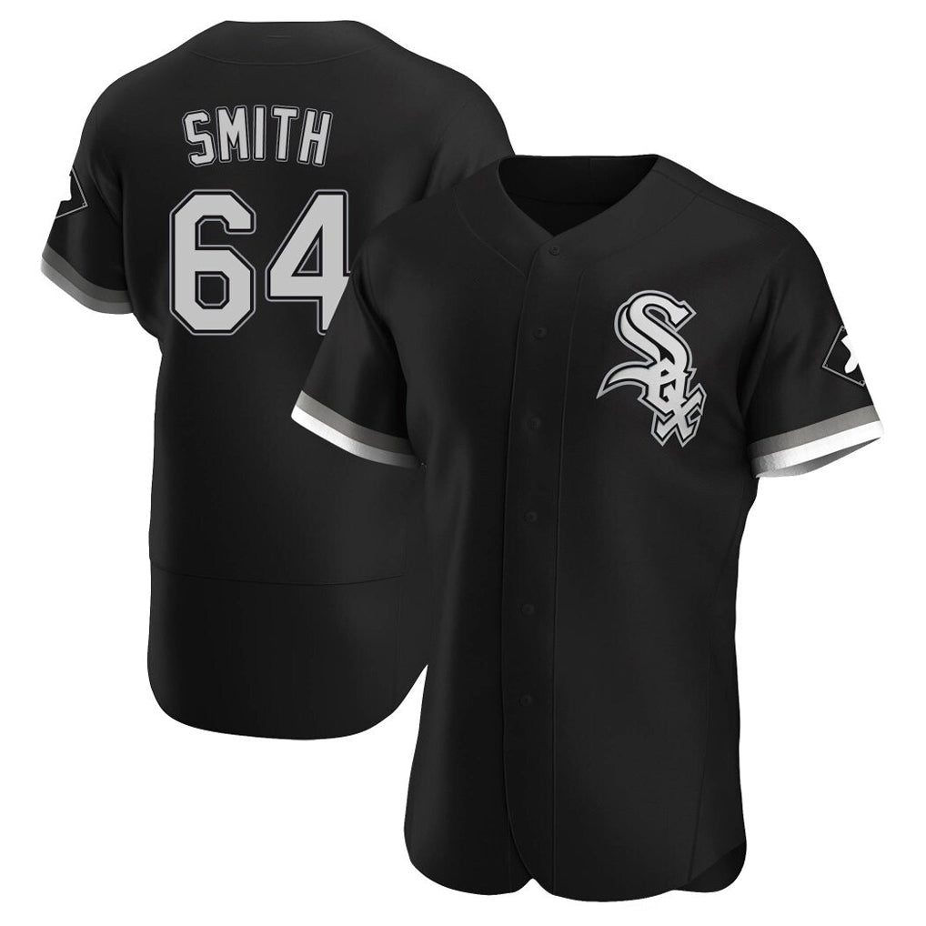 Pouc C.White Sox #64 Shane Smith Player Black Limited Elite Home Stitched Jerseys