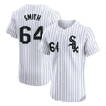 Pouc C.White Sox #64 Shane Smith Player White Stripe Limited Elite Home Stitched Jerseys
