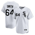 Pouc C.White Sox #64 Shane Smith Player White Stripe Limited Home Stitched Jerseys