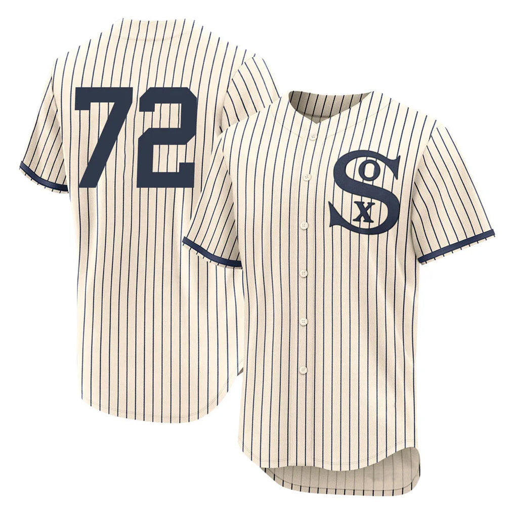 Pouc C.White Sox #72 Carlton Fisk Player Cream Field of Dreams Limited Elite Home Stitched Jerseys