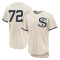 Pouc C.White Sox #72 Carlton Fisk Player Cream Field of Dreams Limited Elite Home Stitched Jerseys
