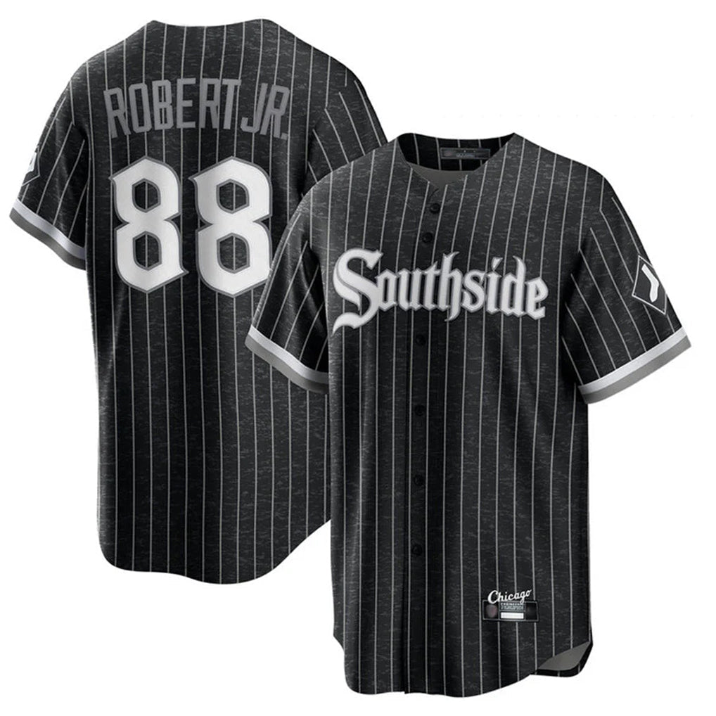 Pouc C.White Sox #88 Luis Robert Jr Player Black City Connect Home Game Stitched Jerseys