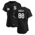 Pouc C.White Sox #88 Luis Robert Jr Player Black Limited Elite Home Stitched Jerseys