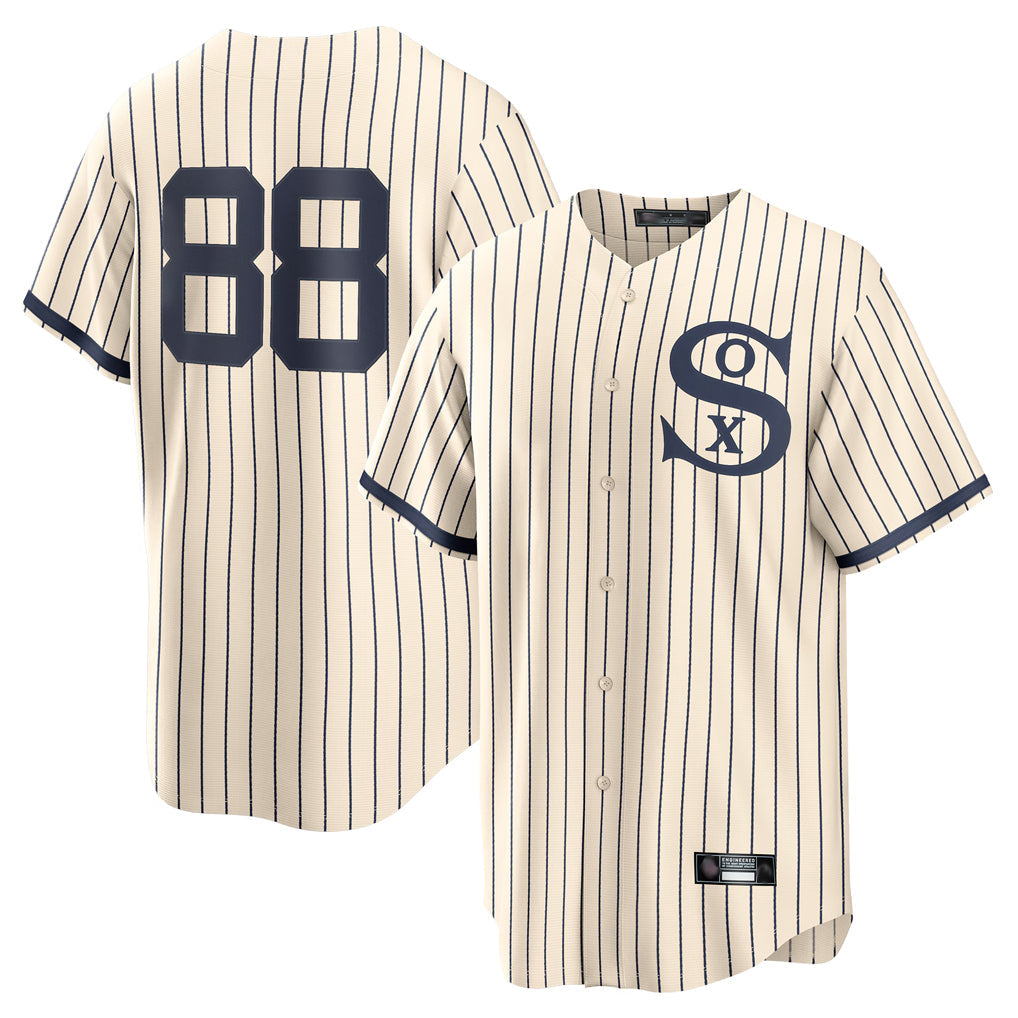 Pouc C.White Sox #88 Luis Robert Jr Player Cream Field of Dreams Home Game Stitched Jerseys