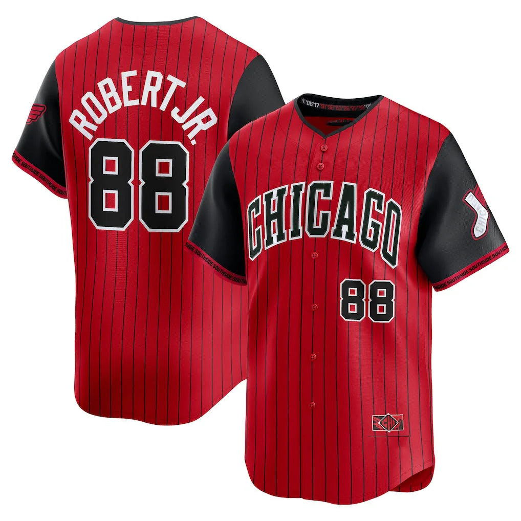 Pouc C.White Sox #88 Luis Robert Jr Player Red City Connect Limited Home Stitched Jerseys