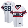 Pouc C.White Sox #88 Luis Robert Jr Player White T-shirt Home Game Stitched Jerseys