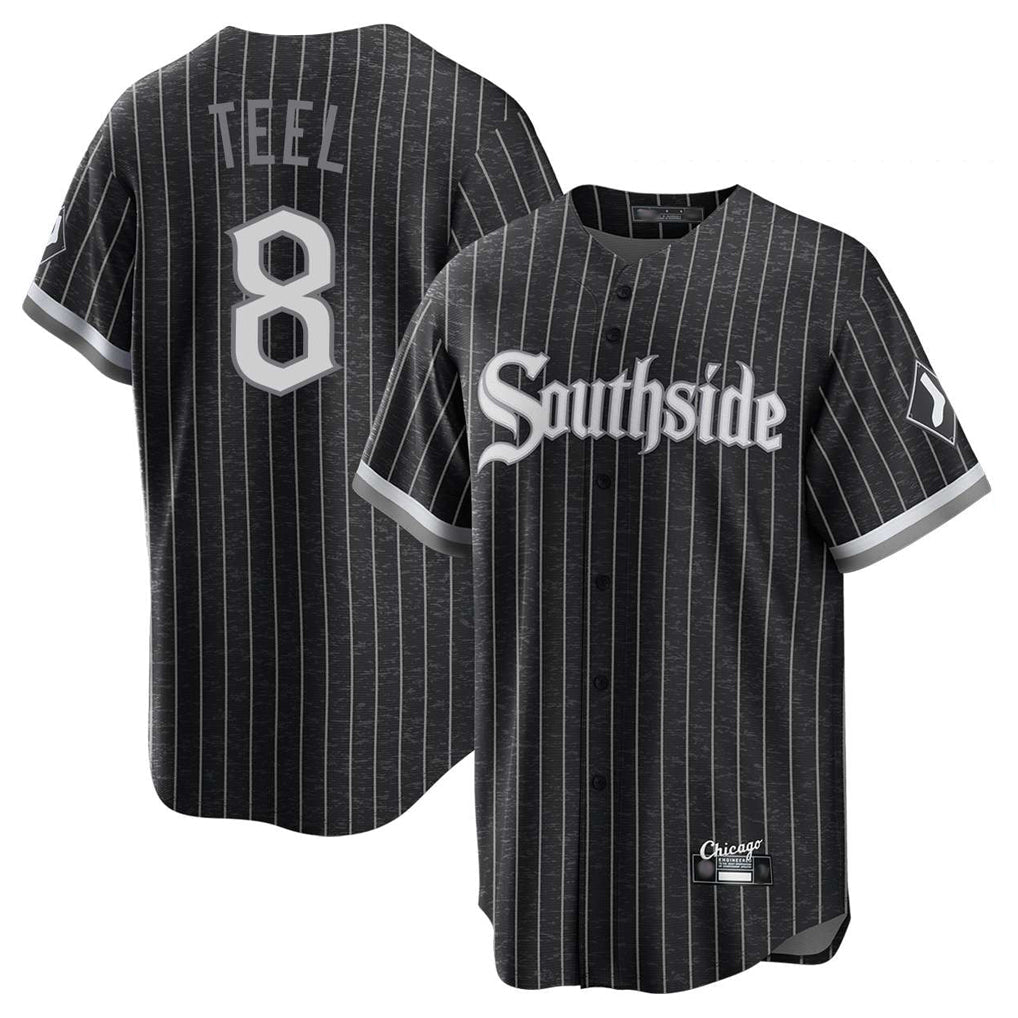 Pouc C.White Sox #8 Kyle Teel Player Black City Connect Home Game Stitched Jerseys
