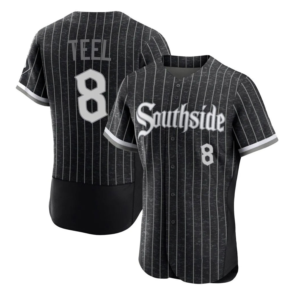Pouc C.White Sox #8 Kyle Teel Player Black City Connect Limited Elite Home Stitched Jerseys