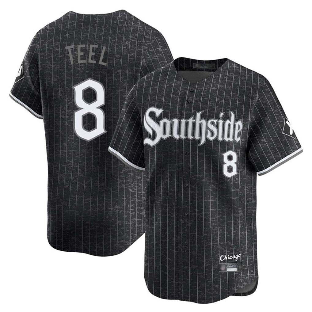 Pouc C.White Sox #8 Kyle Teel Player Black City Connect Limited Home Stitched Jerseys