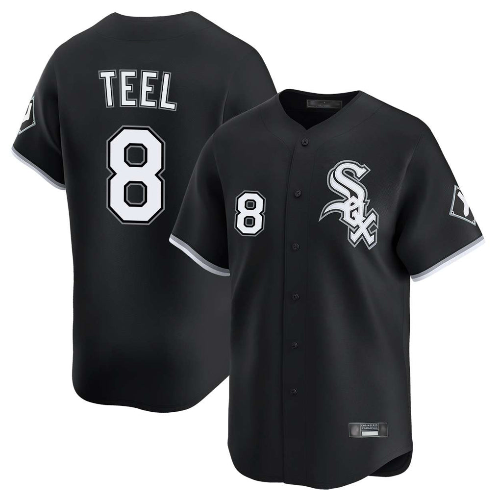 Pouc C.White Sox #8 Kyle Teel Player Black Limited Home Stitched Jerseys