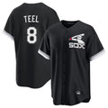 Pouc C.White Sox #8 Kyle Teel Player Black Spring Training Game Stitched Jerseys