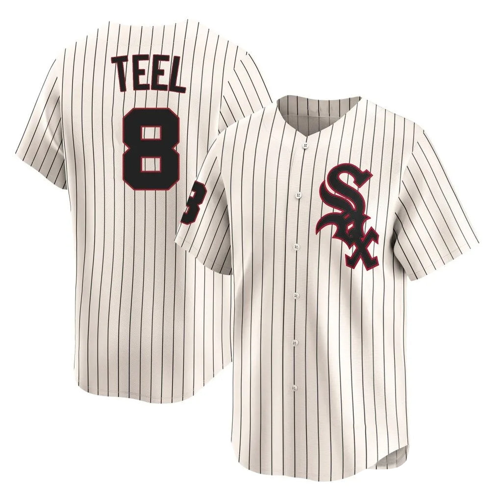 Pouc C.White Sox #8 Kyle Teel Player Cream Cooperstown Collection Limited Home Stitched Jerseys
