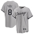 Pouc C.White Sox #8 Kyle Teel Player Gray Home Game Stitched Jerseys