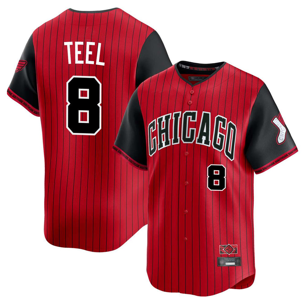 Pouc C.White Sox #8 Kyle Teel Player Red City Connect Limited Home Stitched Jerseys