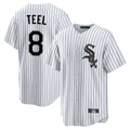 Pouc C.White Sox #8 Kyle Teel Player White Stripe Home Game Stitched Jerseys