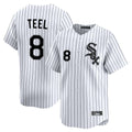 Pouc C.White Sox #8 Kyle Teel Player White Stripe Limited Home Stitched Jerseys
