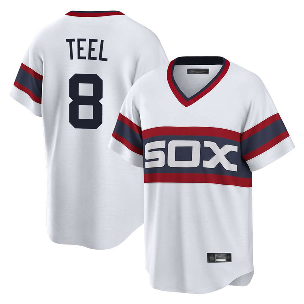 Pouc C.White Sox #8 Kyle Teel Player White T-shirt Home Game Stitched Jerseys