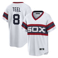 Pouc C.White Sox #8 Kyle Teel Player White T-shirt Home Game Stitched Jerseys