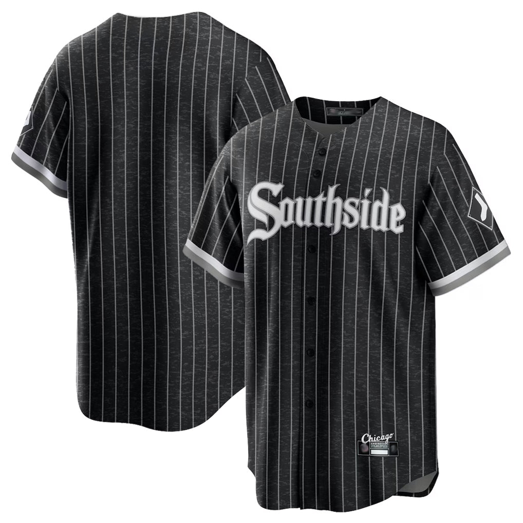 Pouc C.White Sox ## White Sox Blank Player Black City Connect Home Game Stitched Jerseys