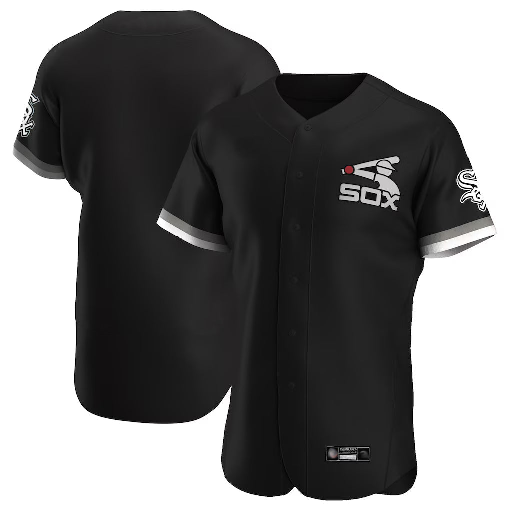 Pouc C.White Sox ## White Sox Blank Player Black Limited Elite Home Game Stitched Jerseys
