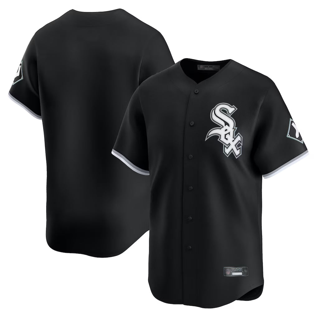 Pouc C.White Sox ## White Sox Blank Player Black Limited Home Stitched Jerseys