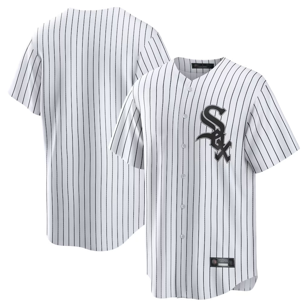 Pouc C.White Sox ## White Sox Blank Player White Stripe Home Game Stitched Jerseys