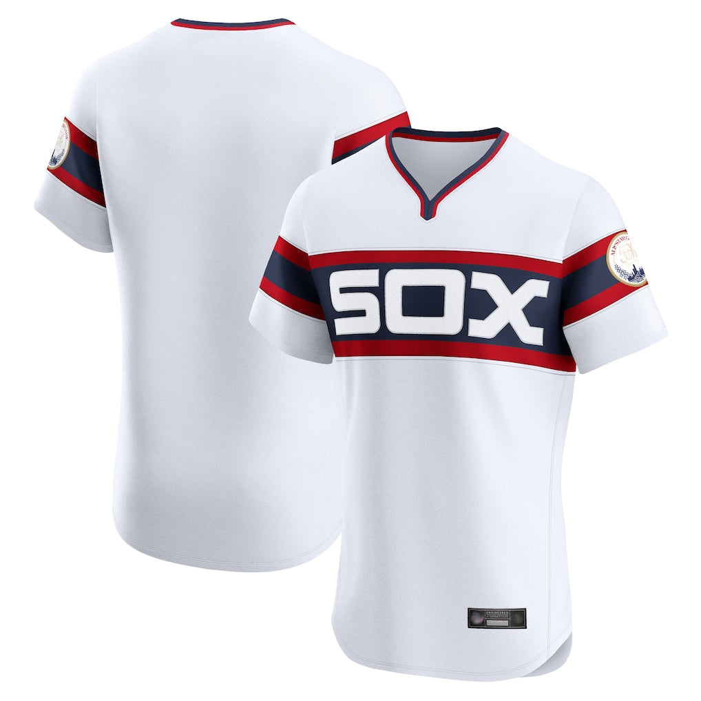 Pouc C.White Sox ## White Sox Blank Player White T-shirt Limtied Elite Home Stitched Jerseys