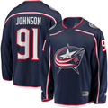 Pouc CB.Jackets #91 Kent Johnson Navy Home Breakaway Jersey