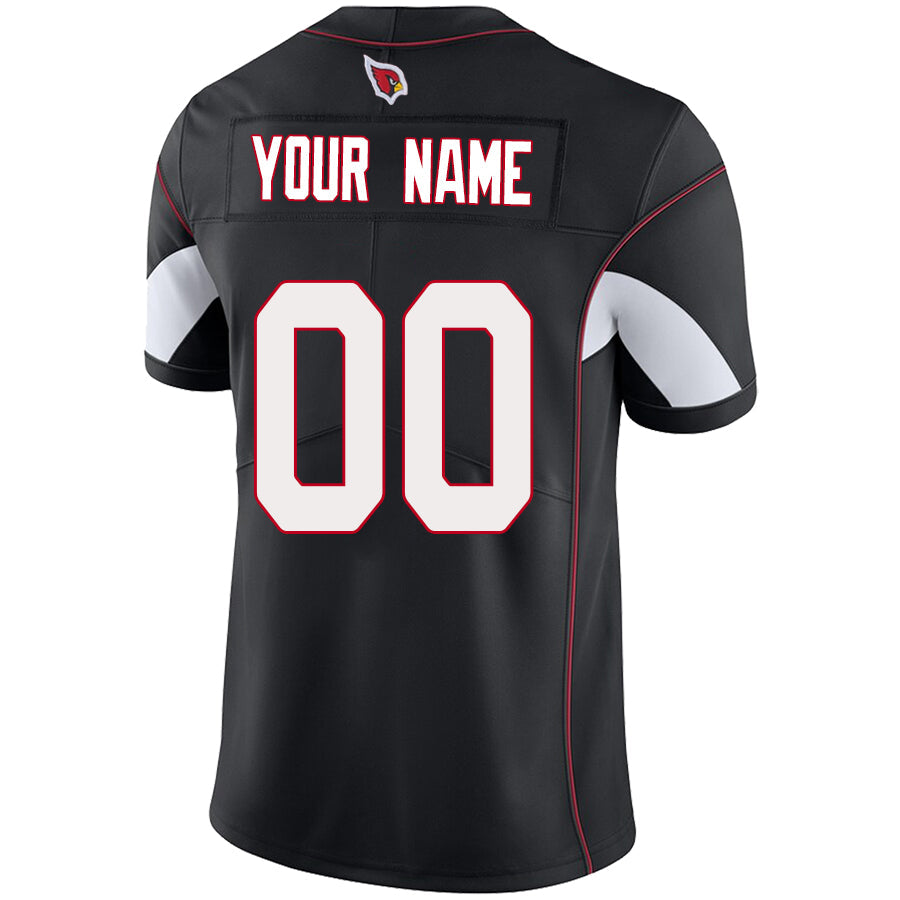 Pouc Custom A.Cardinals Black Vapor Untouchable Elite Stitched Jerseys