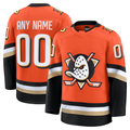 Pouc Custom A.Ducks Orange Home Authentic Pro Jerseys