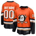 Pouc Custom A.Ducks Orange Home Breakaway Jerseys