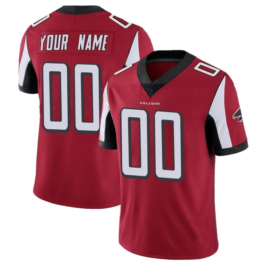 Pouc Custom A.Falcons Red Color Vapor Untouchable Limited Home Game Any Name & Numbers Stitched Jerseys