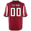 Pouc Custom A.Falcons Red Game Stitched Jerseys