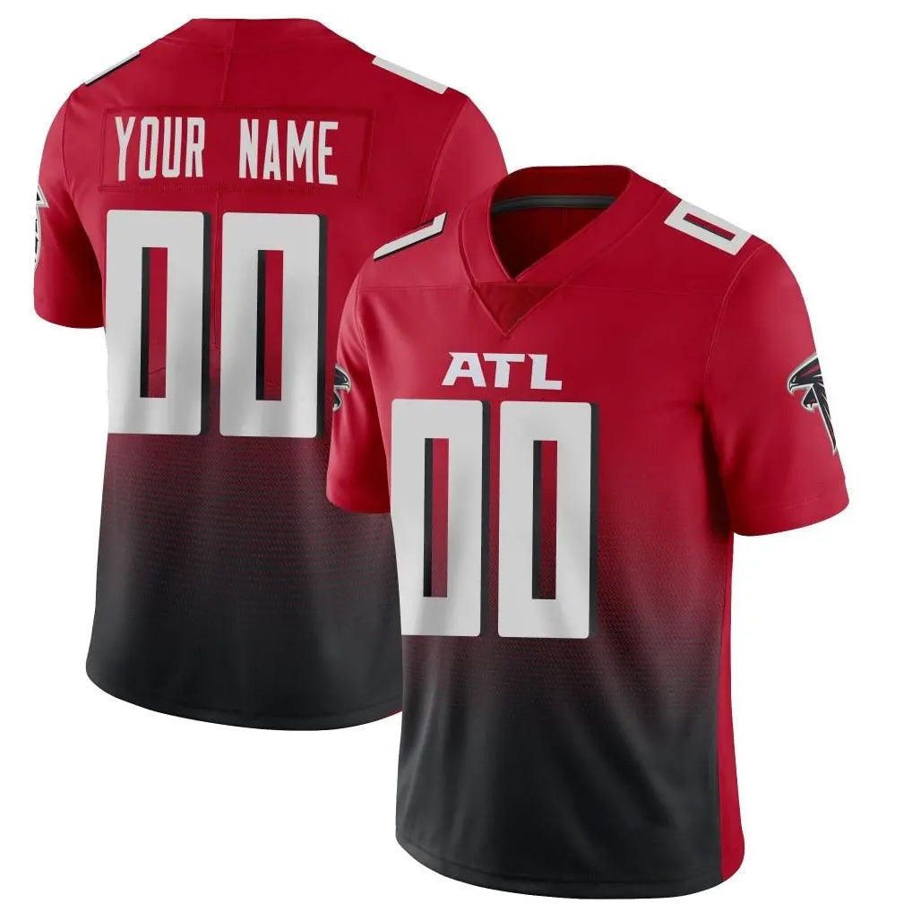 Pouc Custom A.Falcons Red Vapor Untouchable Limited Home Game Any Name & Numbers Stitched Jerseys