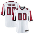 Pouc Custom A.Falcons White Game Stitched Jerseys