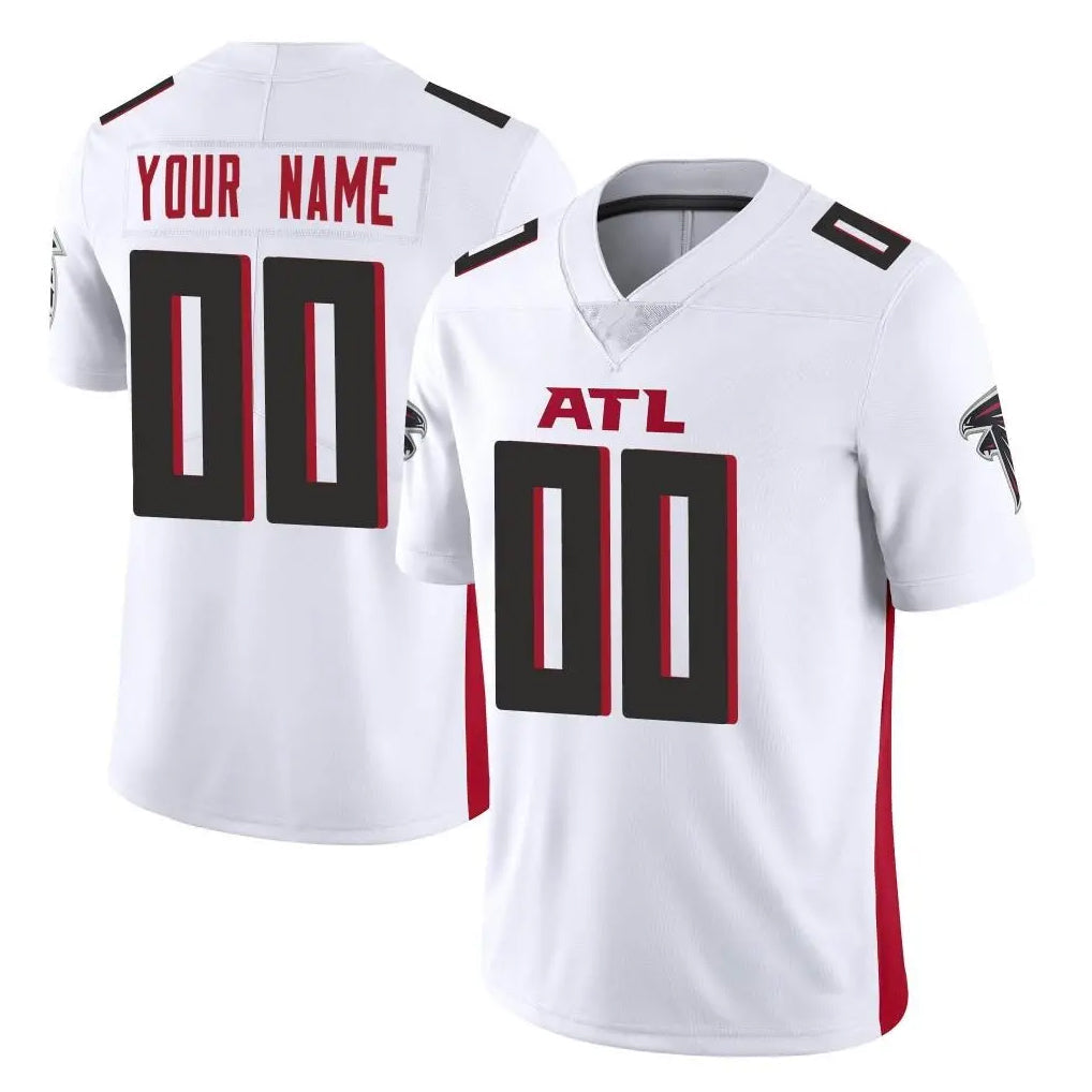 Pouc Custom A.Falcons White Vapor Untouchable Limited Home Game Any Name & Numbers Stitched Jerseys