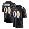 Pouc Custom B.Ravens Black Home Game Stitched Jerseys