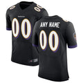 Pouc Custom B.Ravens Black Speed Machine Elite Stitched Jerseys