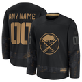 Pouc Custom B.Sabres Black 2024 Military Appreciation Practice Stitched Jerseys