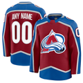 Pouc Custom C.Avalanche Burgundy Home Premium Jerseys