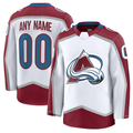 Pouc Custom C.Avalanche White Away Premium Jerseys