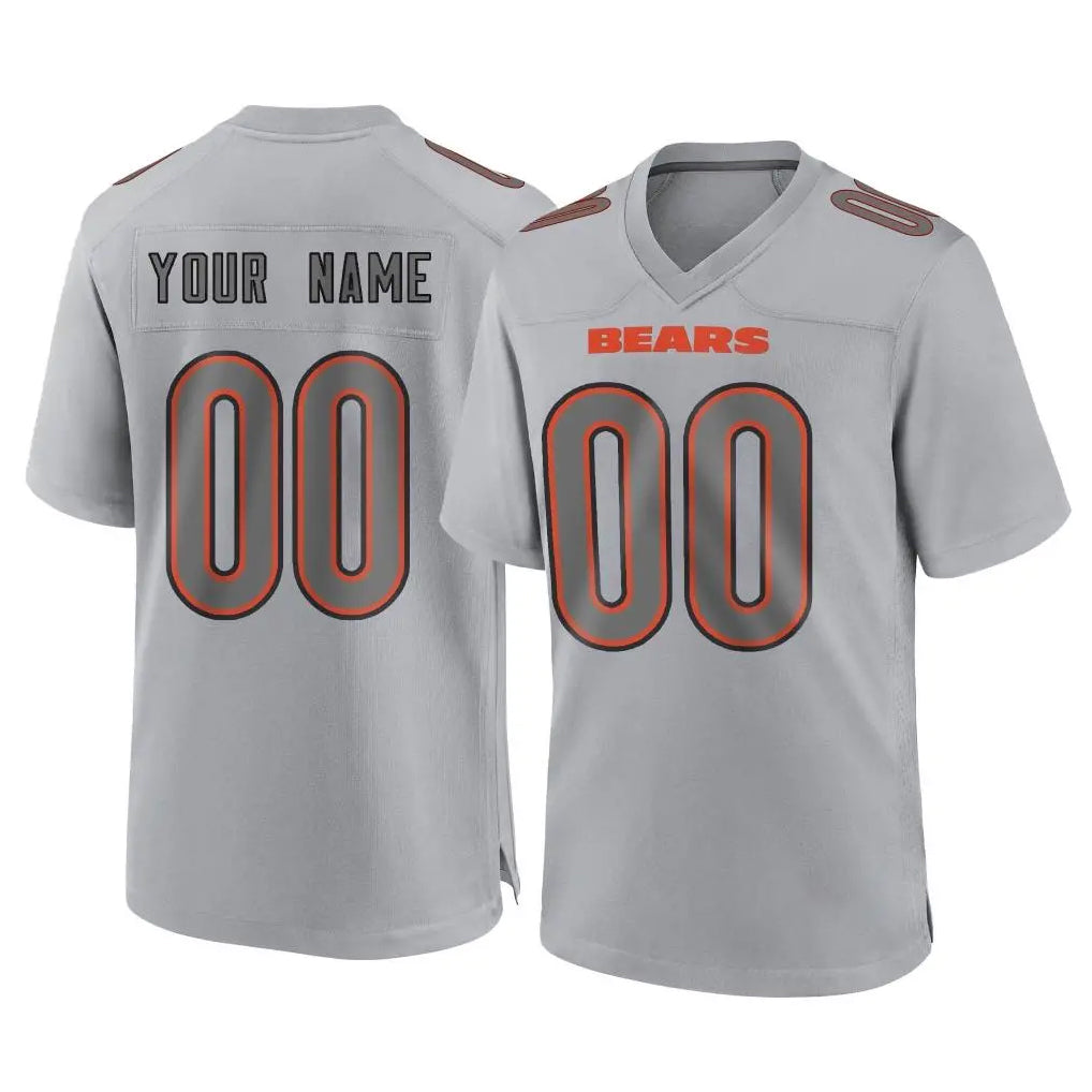 Pouc Custom C.Bears Gray Atmosphere Fashion Game Any Name & Numbers Stitched Jerseys